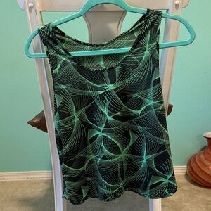Nike Green Patterned Women's Top